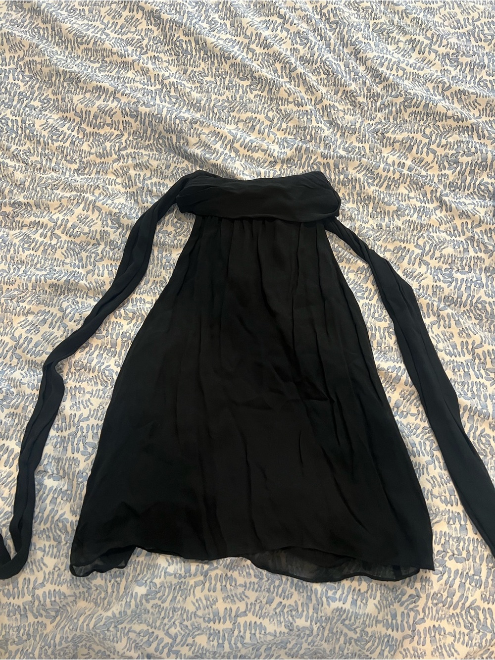 Jcrew Collection Black bow neck flowy top